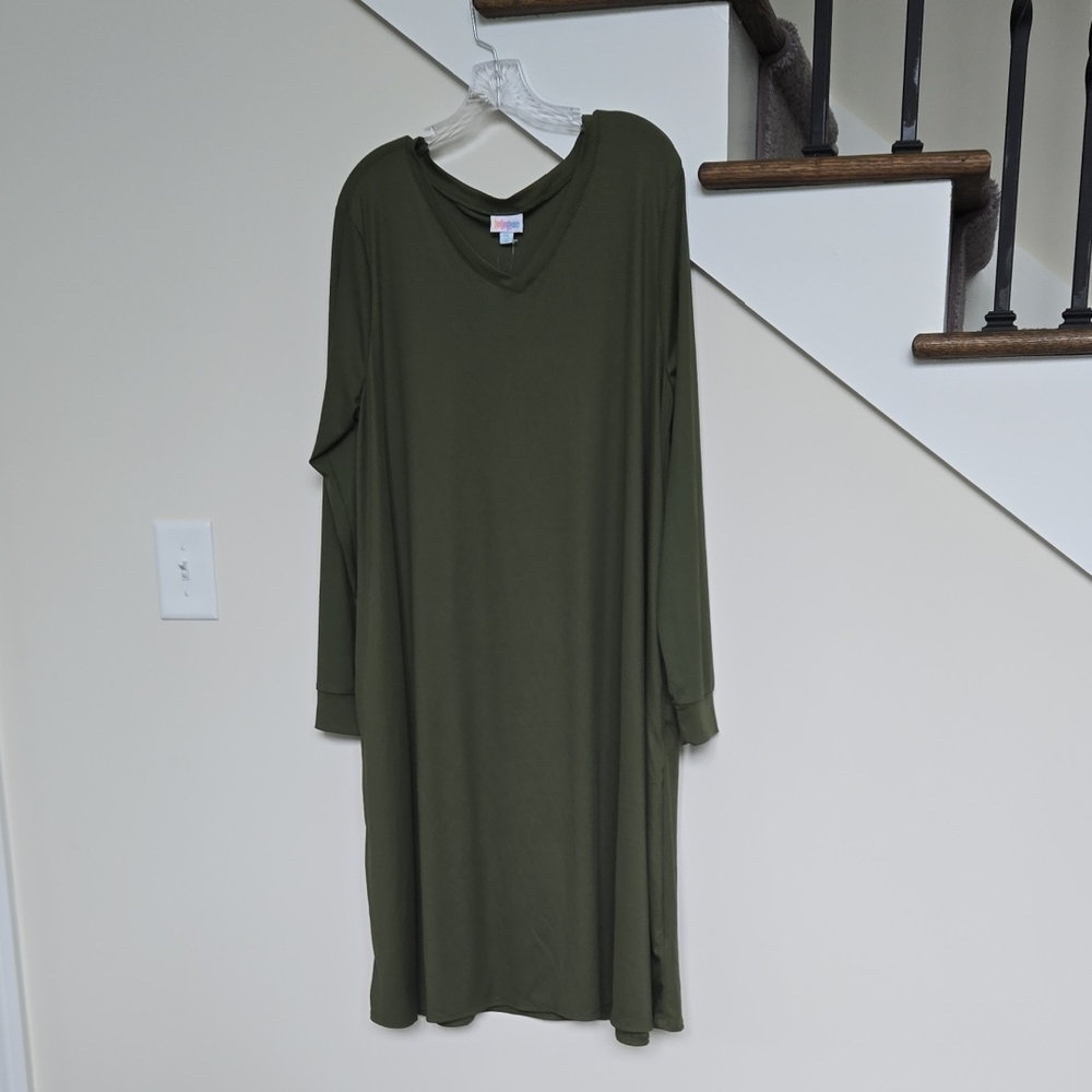 LuLaRoe Olive Long Sleeve Dress